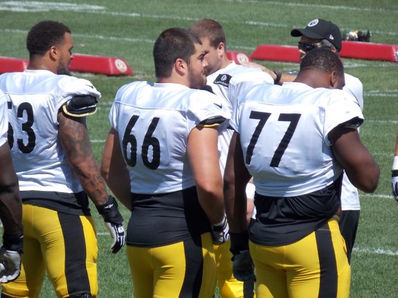 #66 David DeCastro #77 Marcus Gilbert