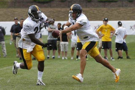 LeVeon-Bell+Ben_Roethlisberger+Pittsburgh+Steelers_NFL+Minicamp