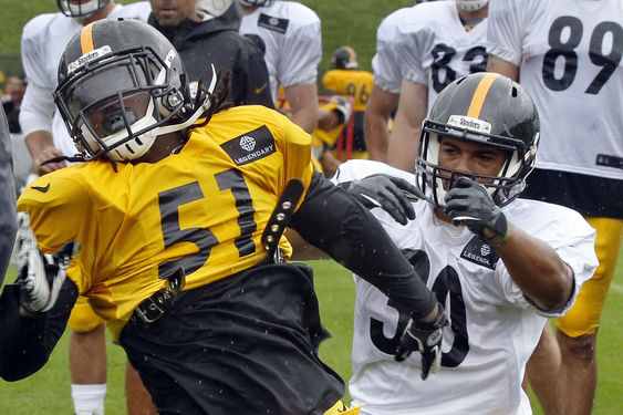Sean_Spence_Miguel_Maysonet_Steelers_Training_Camp_2014