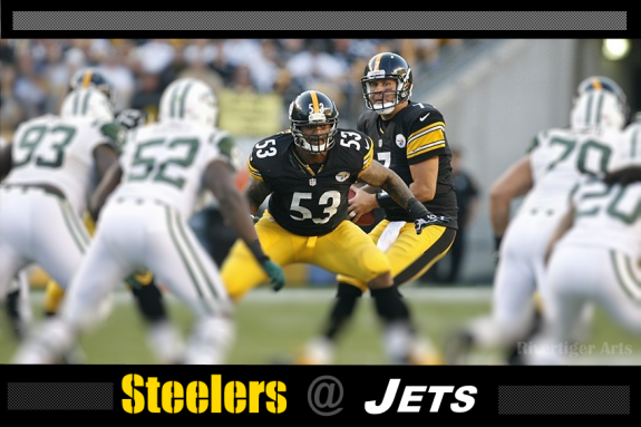 Pittsburgh+Steelers+vs+New+York+Jets+Rivertiger+Arts+2014+Copyright