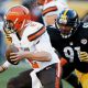 Steelers DE Stephon Tuitt sacks Johnny Manziel of the Browns